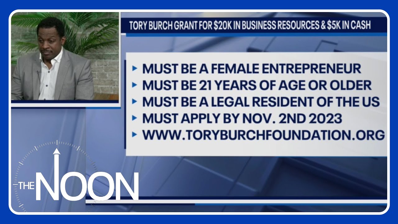 Tory Burch Grant for $20,000 in Business Resources and $5,000.00 in cash