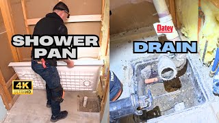 Installing A Shower Pan Base and Oatey PVC Drain