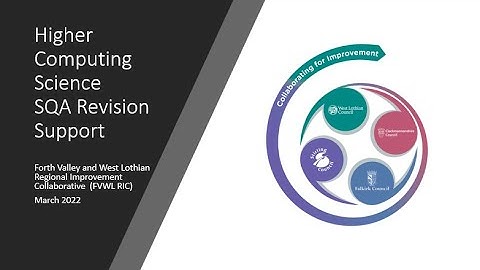 FVWL RIC Higher Computing Science SQA Supported Study