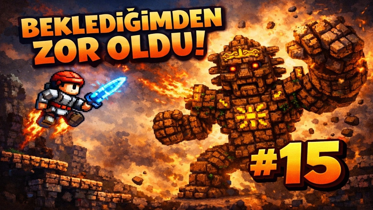 Golem Beklediğimden ZOR ÇIKTI! | Terraria #15