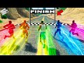 Shinchan and Franklin Challenge Every Avengers for Race in GTA 5