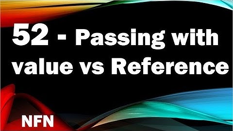 java tutorials (urdu) NFN 52 passing with value vs passing with reference
