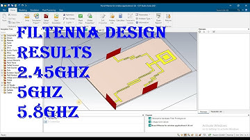 Filtenna design results optimization in cst, filter with antenna combine simulation in cst