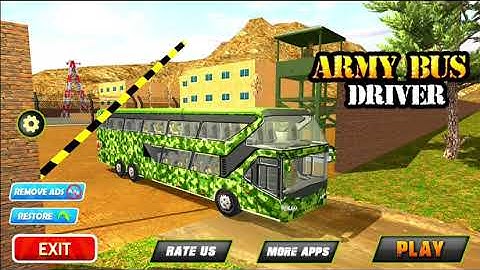 Army Bus Driving 2018  Coach bus Transporter full hd game play by 3BessStudio