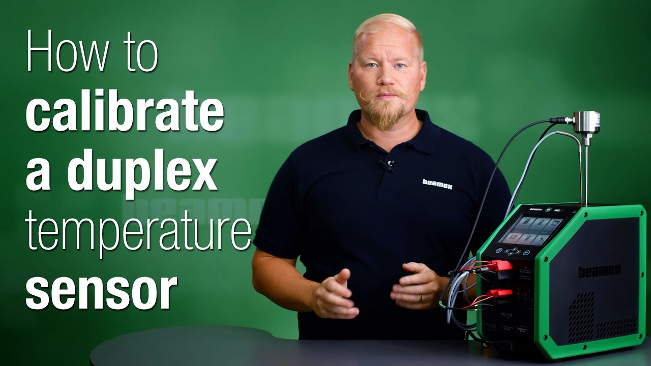 How to calibrate a duplex temperature sensor - YouTube