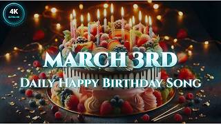 Happy Birthday March 3rd 🎸 Acoustic Guitar Birthday Song (4K Edition)