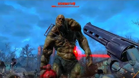 Sunshine Tidings Co-op gets attacked by a Behemoth | Fallout 4