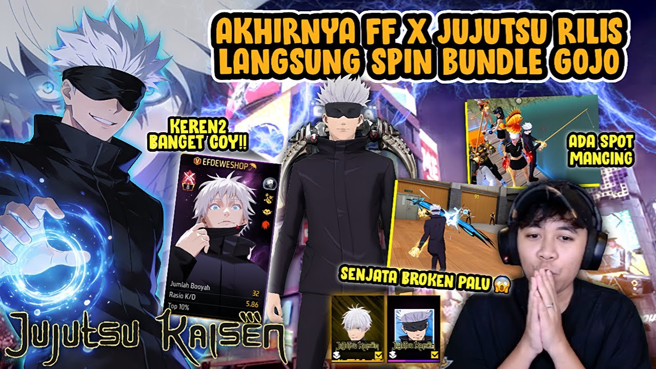 AKHIRNYA FF X JUJUTSU RILIS?! BUNDLE GOJO & UPDATENYA KEREN2 COY