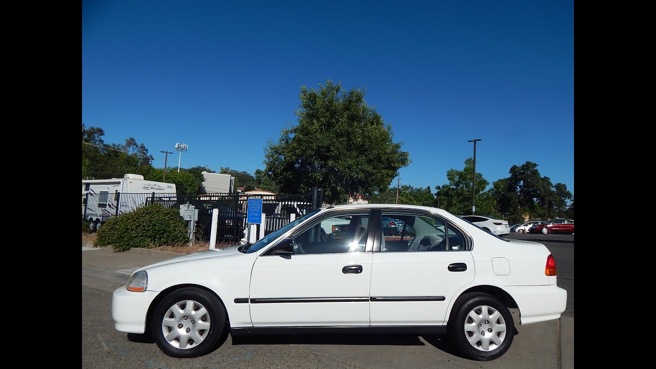 1998 Honda Civic LX 4 door sedan in depth walk around video review!