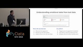 Celebrity Bill Lynch: Bringing mental health data to doctors | PyData New York 2019 Wealth