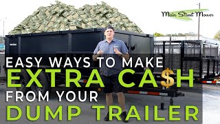 EASY ways to make MONEY from a Dump Trailer  Double up your landscaping business revenue!