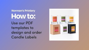 Use our PDF template for Candle Packaging Kit Label