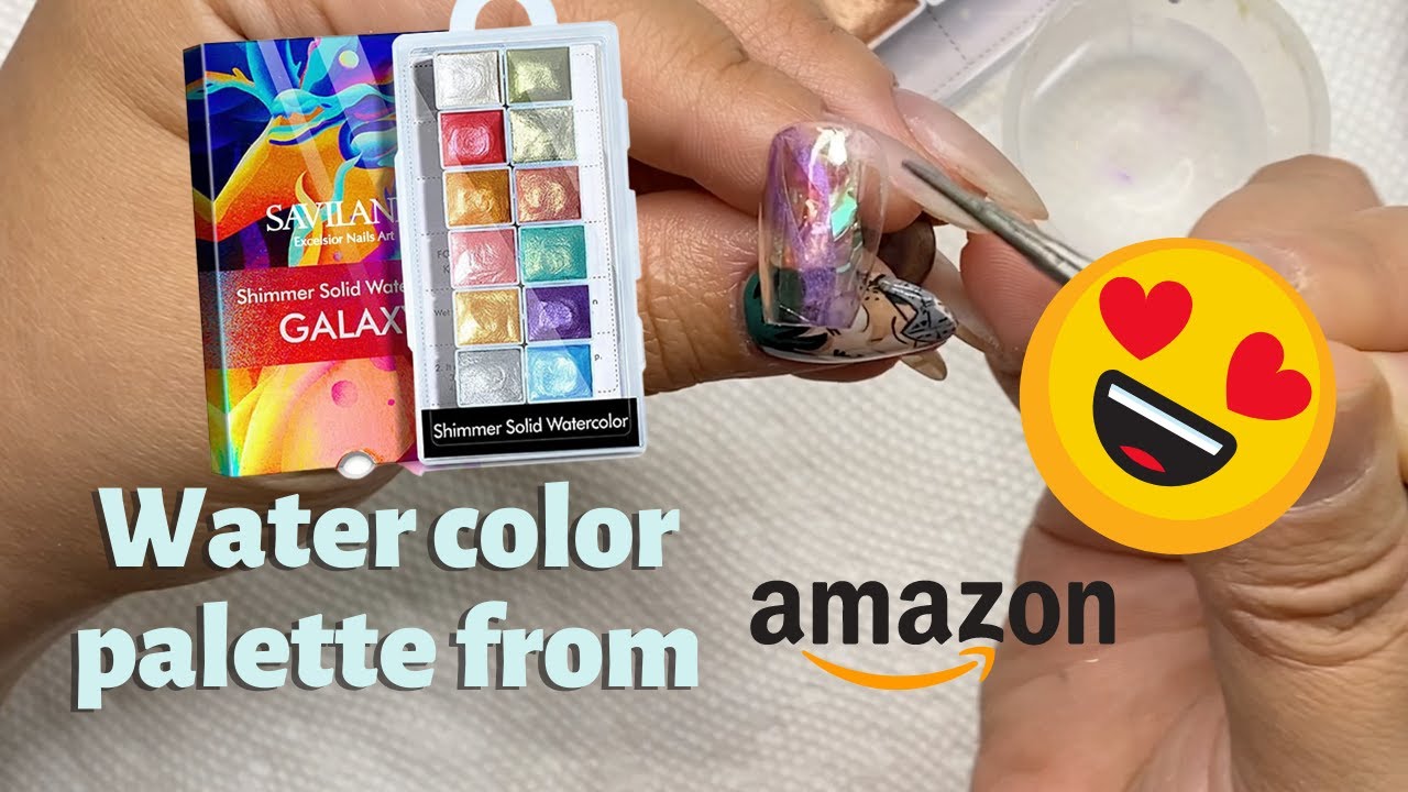 Solid Shimmer Nail Watercolor Palette 02