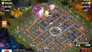 Queen charge lava loon attack strategy in clash of clan