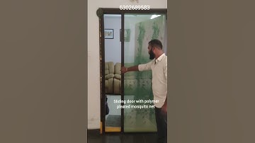 Mosquito net sliding doors ! sliding doors with polymer pleated mosquito nets ! South India! #Shorts