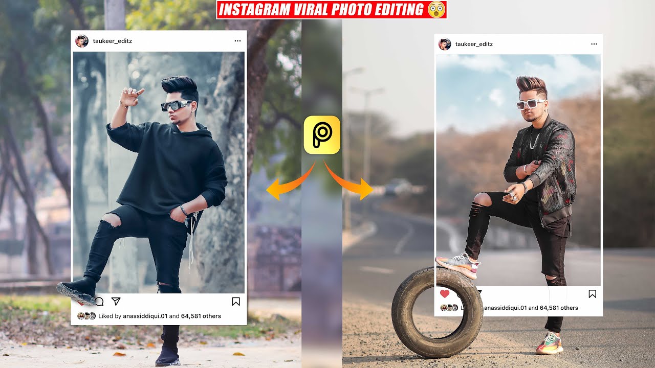 Instagram Viral Creative Photo editing tutorial in Picsart - Viral editing  - Taukeer Editz - YouTube