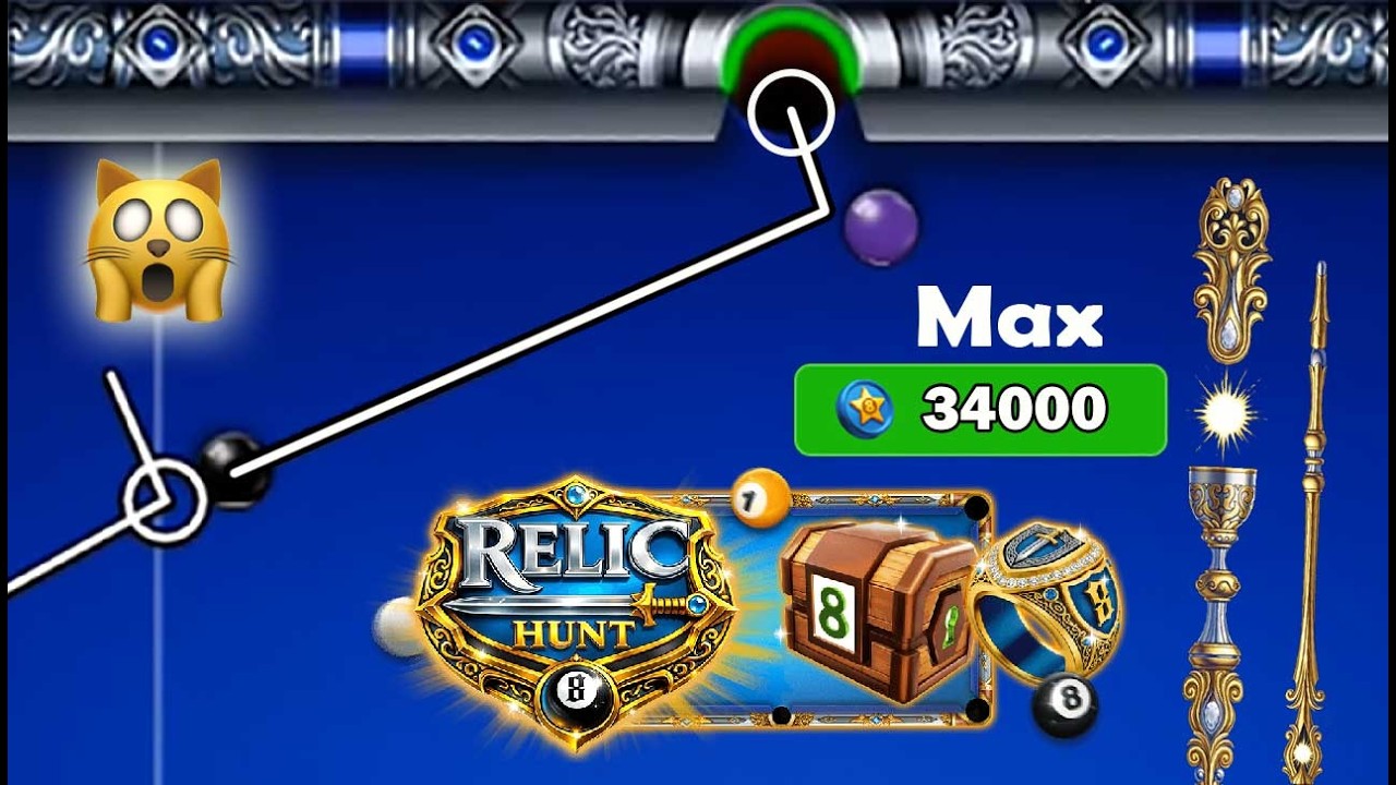 Relic Cue Max No Cash 👉 No Play 🙀  Knights of the Pool Table 8 Ball Pool