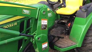 John Deere 2032R engine quits