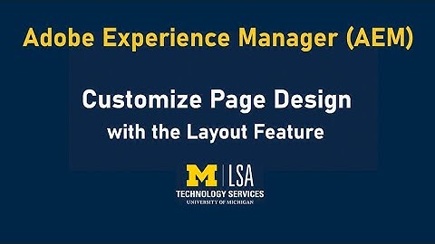 AEM Training: Position Content in Layout Containers