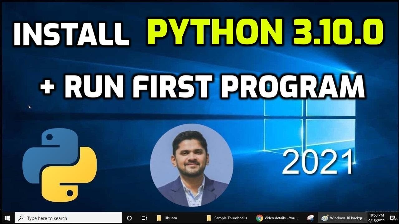 ไพทอนออนไลน์  New 2022  How to install Python 3.10.0 on Windows 10