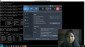 Membuat database di cmd dengan menggunakan perintah alter add, change,enum,drop,dan rename table
