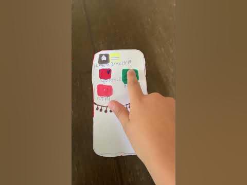 Телефон из бумаги - YouTube