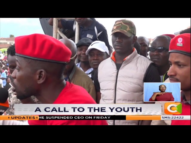 Uganda's MP Bobi Wine 'youth power' crusade in Nairobi class=