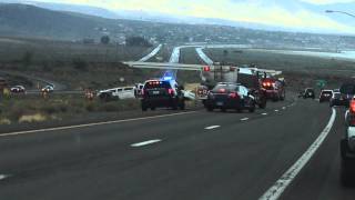 Just now, major traffic accident US 395 north of Reno, Nevada