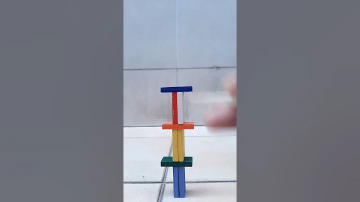 Satisfying Reverse Video Domino #shorts #satisfying #youtubeshorts