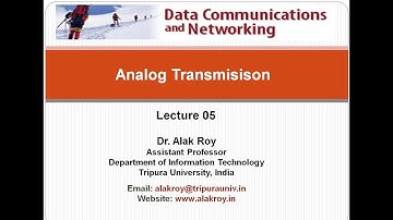 Lecture 05.  Analog Transmission: AM, FM, PM, ASK, FSK, PSK, QAM