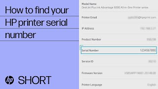 How to find your HP printer serial number | HP Support