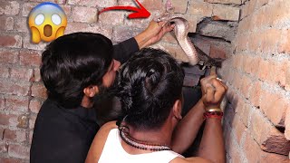 इस जहरीले कोबरा को कितनी मशक्कत के बाद कैसे रेस्क्यू किया गया! 😱 Very Dangerous Situation Spotted