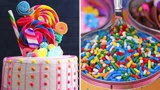 Радужный монгослойный торт Candy Land | Рецепты десертов которые радуют глаз