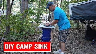 DIY camp sink with 12v faucet - Camp It Club