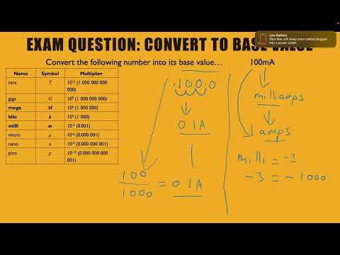 Convert to base unit - Exam question walkthrough