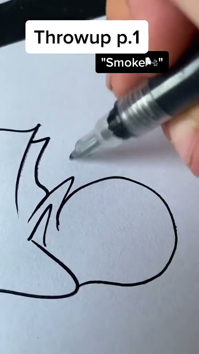 Smoke graffiti letter #shorts