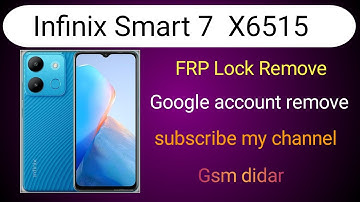 infinix smart 7 frp unlock tool infinix x6515 frp unlock tool