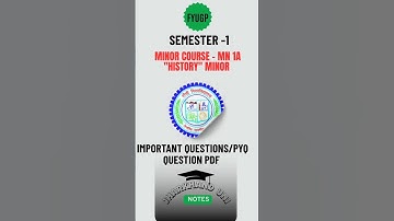 #ranchiuniversity  Minor - History important question pyq #semester1