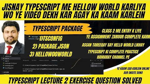 Typescript exercise assignment 1 remaining part Governor sindh IT course