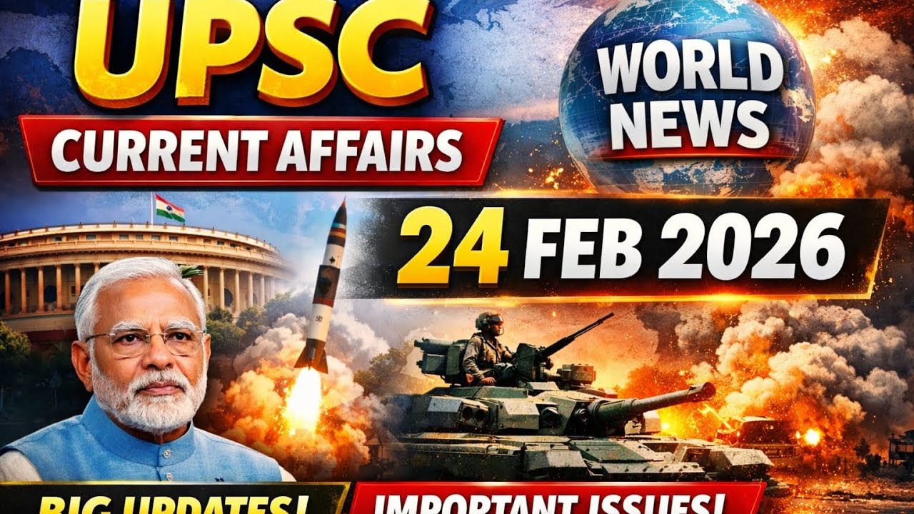 Upsc current Affairs 24 feb 2026 #upsc - YouTube