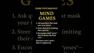 3 Dark Psychology Mind Games That Control Decisions Instantly 🧠⚡