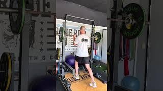 BB Staggered 1/4 Range Push Press ISO
