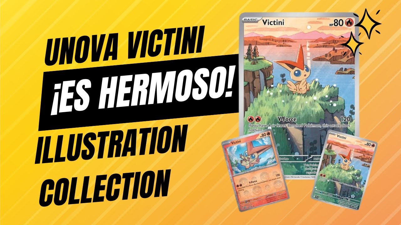 Unova Victini Illustration Collection... ¡ES HERMOSO!