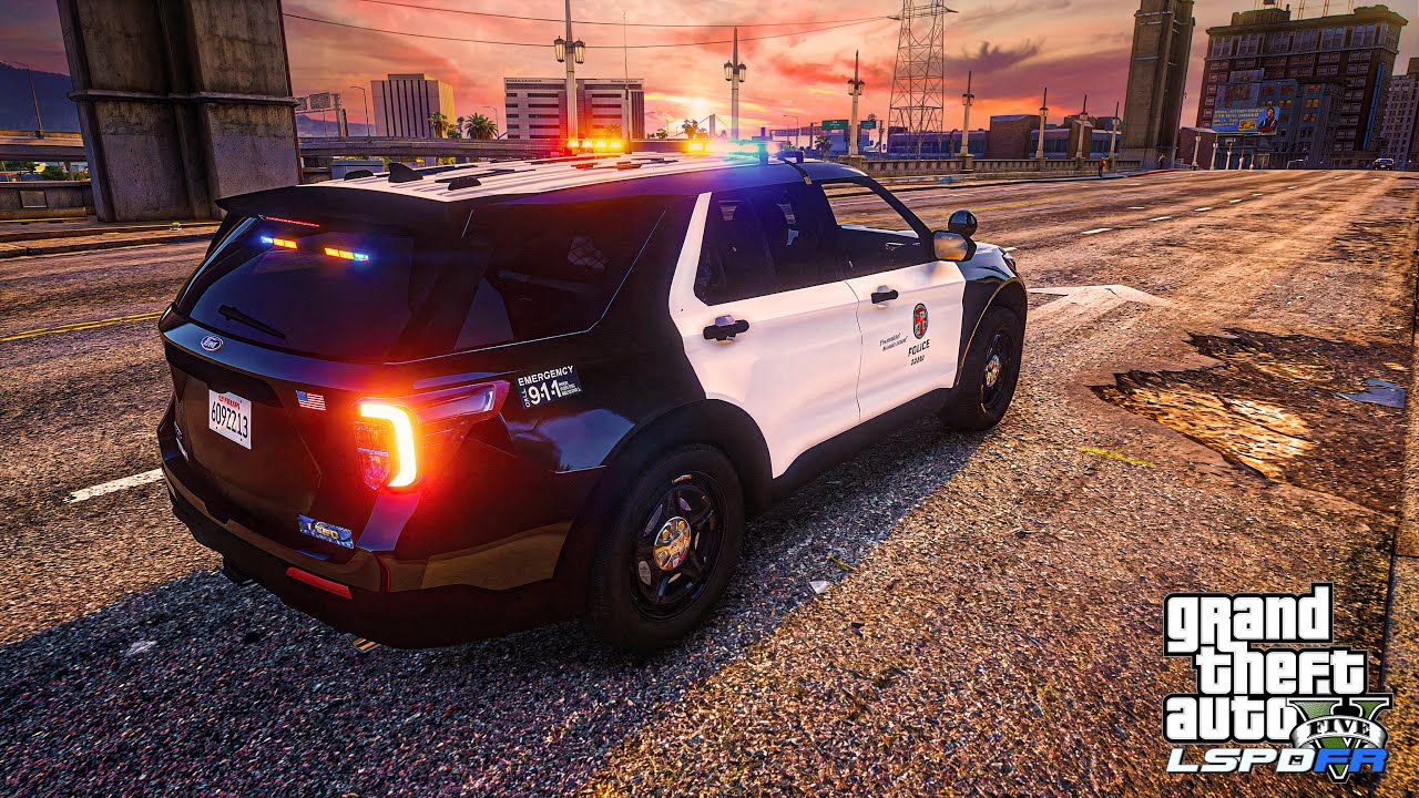 Playing GTA5 as City Cop||LAPD||LSPDFR||4K||afternoon patrol| 