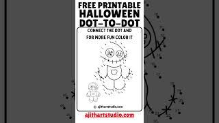 Halloween Dot-to-Dot Coloring pages | PDF free download