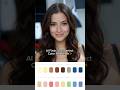 AI Color Palette Generator 🎨 Personal Color Analysis &amp; Seasonal Color Guide #shorts
