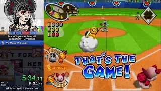 Mario Superstar Baseball - Superstar% Dry Bones in 5:53.733 (Former WR)
