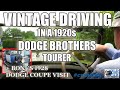 Vintage car driving [1920s Dodge tourer]