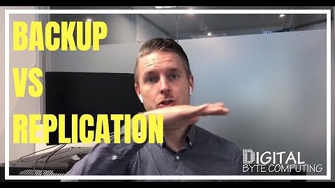 What are the differences between BACKUP AND REPLICATION