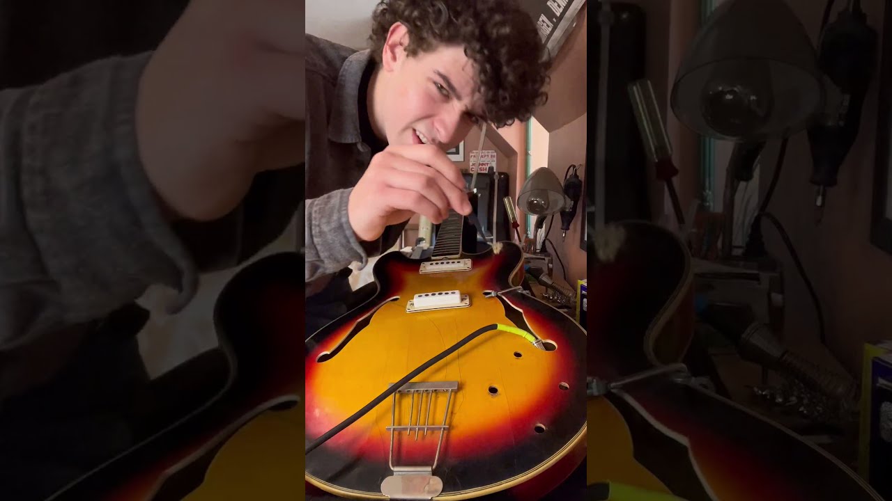 Restoring My Dad S Childhood Guitar From The 60s Shorts